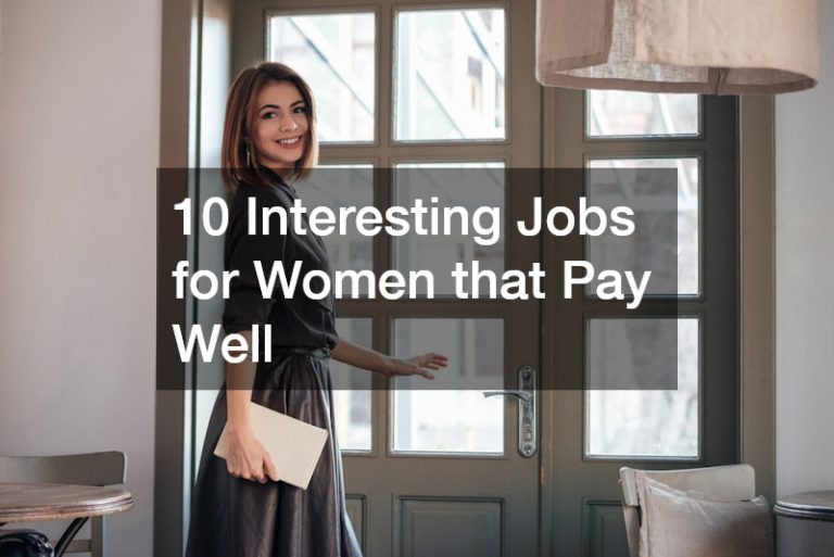 jobs for women that pay well
